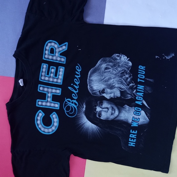 Keya Other - CHER Beleive Here We Go Again Tour 2019 BIG PRINT T-Shirt